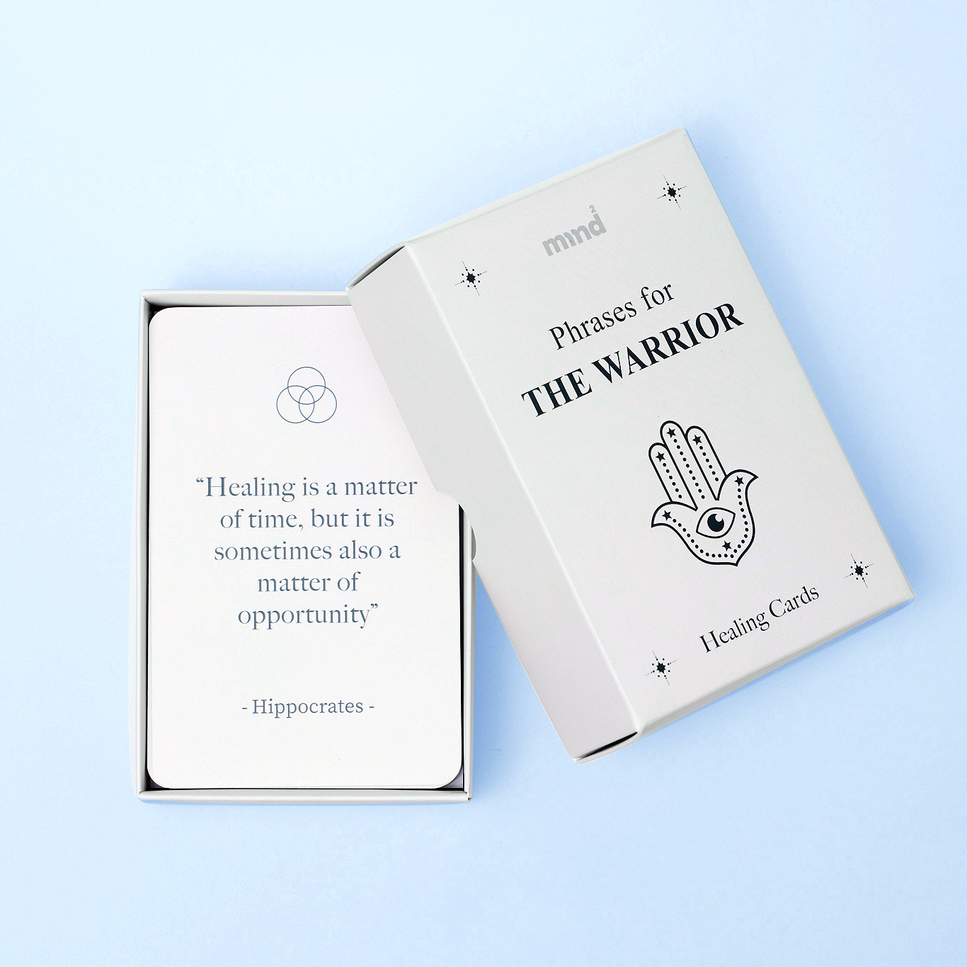 phrases for the warrior affirmations blue background