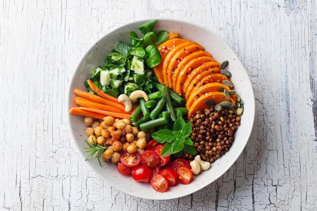 healthy food plate to boost the immune system